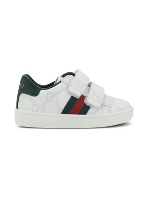 white leather sneakers GUCCI KIDS | 463088FAEG69048